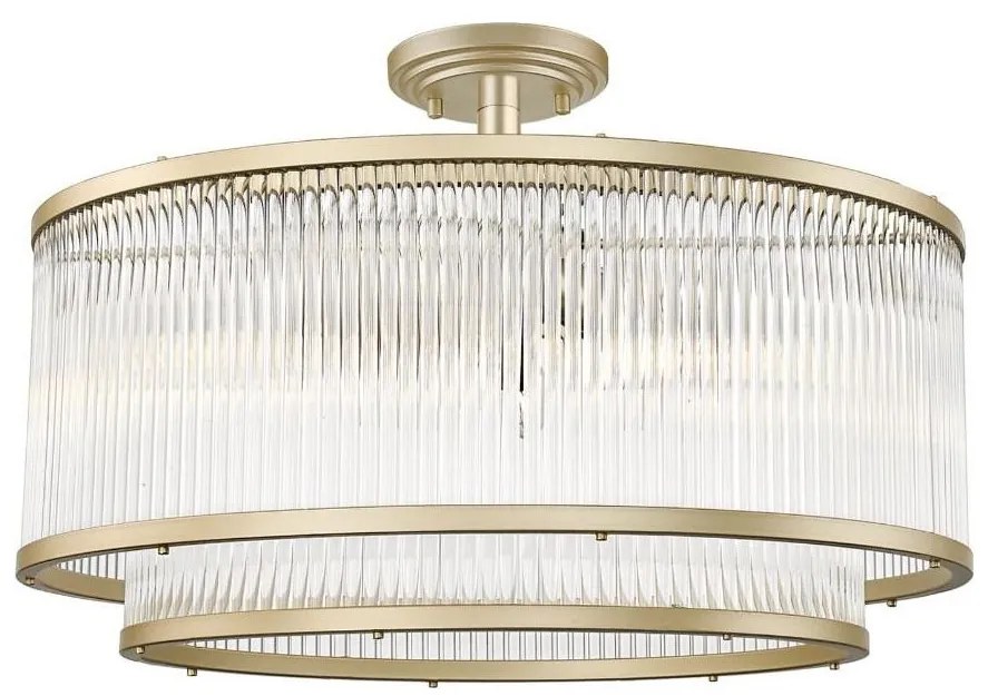 Zuma Line 003064-024606 - Przysufitowy żyrandol SERGIO 6xE14/60W/230V mosiądz