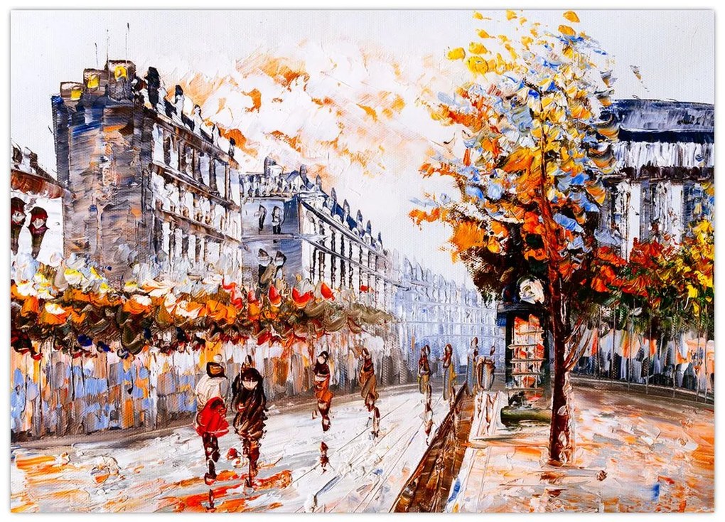 Obraz na szkle - Życie w mieście (70x50 cm)