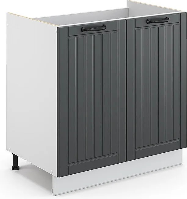 Szafka pod zlew antracytowy domek wiejski 80x51.6x82 fame-line