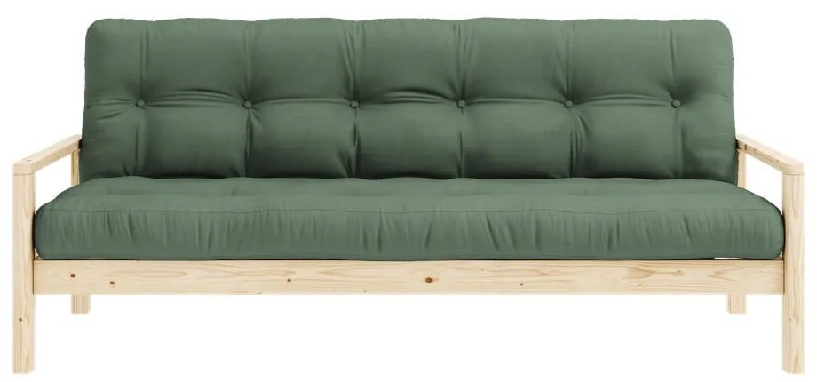 Zielona rozkładana sofa 205 cm Knob – Karup Design