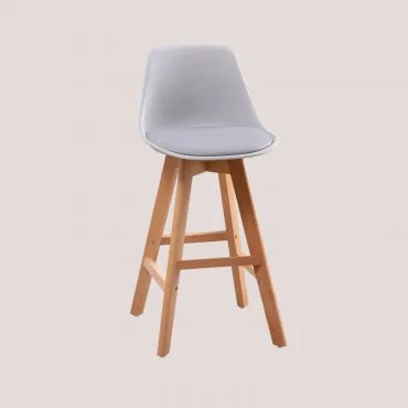 Zestaw 2 Wysokich Krzeseł Nordic Edition Grey & ↑65 Cm - Sklum