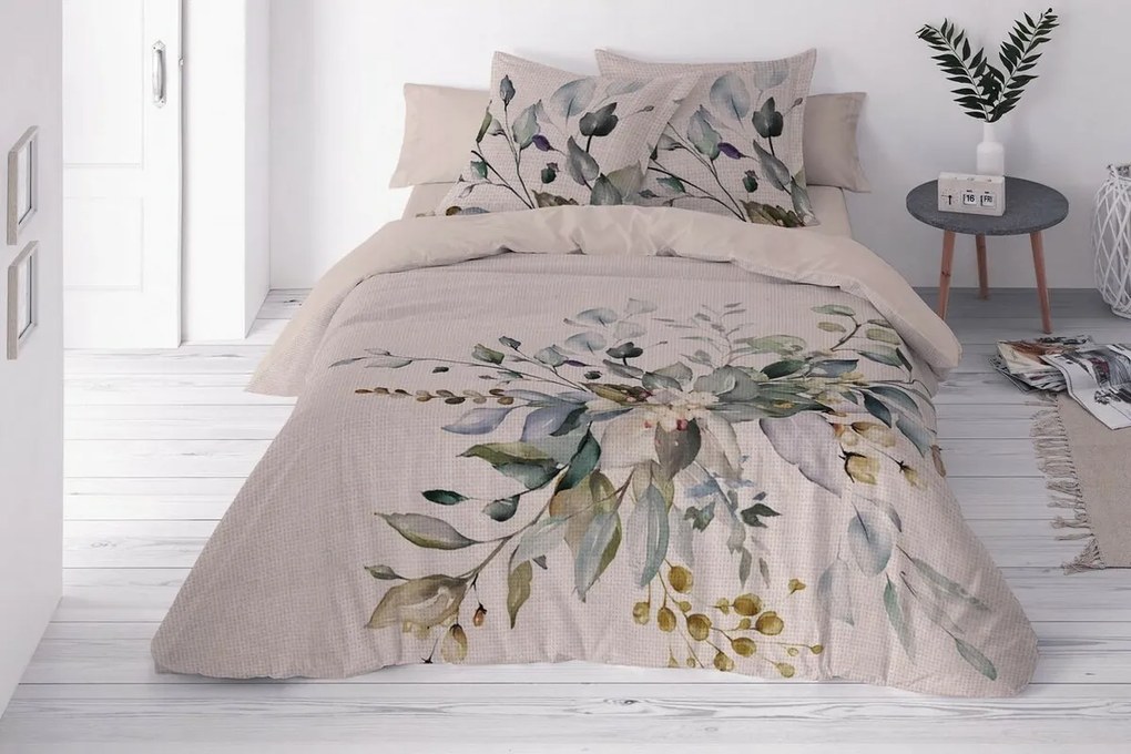 Pościel z mieszanki bawełny i lnu Wiązanka, 160 x 200 cm, 2 szt. 70 x 80 cm