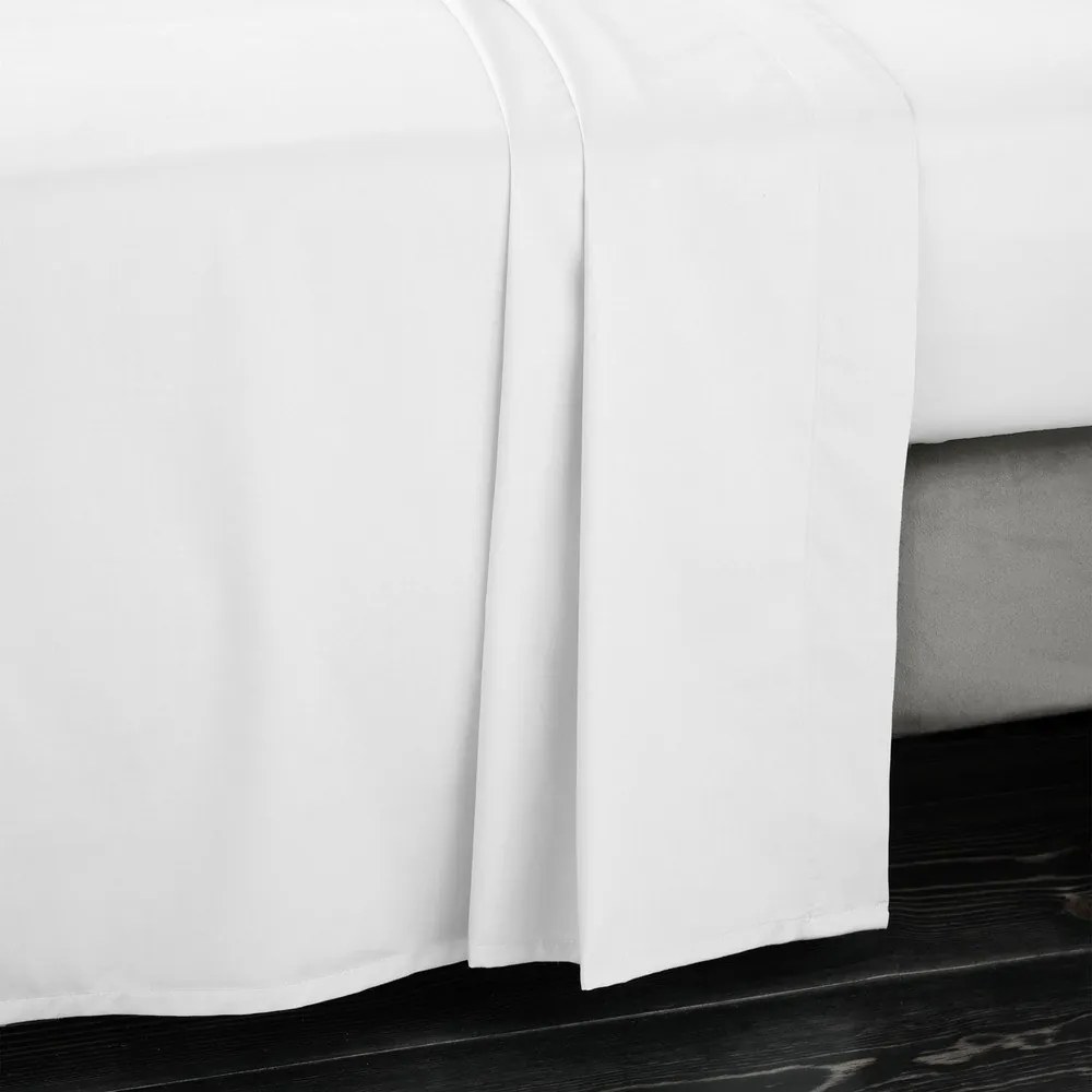 Białe prześcieradło z satyny bawełnianej 230x260 cm Cotton Sateen – Bianca