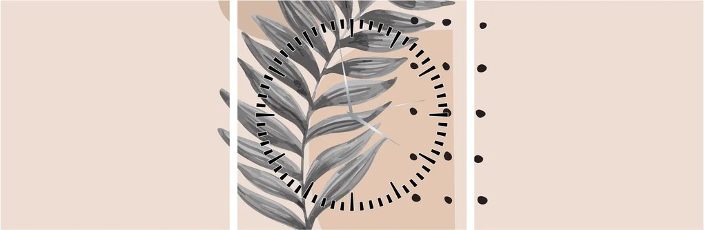 Obraz - Arkusz ilustracyjny N⁰2 (z zegarem) (90x30 cm)