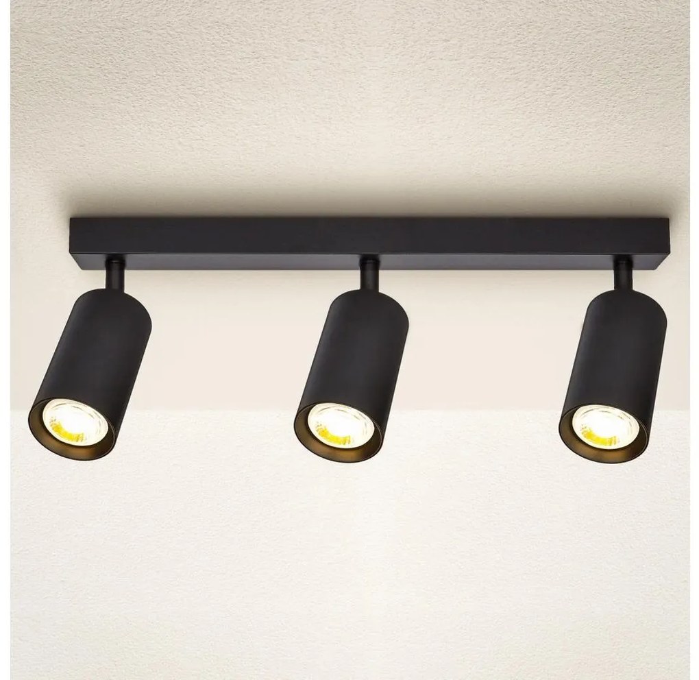 Brilagi - LED ściemnialna oprawa punktowa SELE 3xGU10/6,5W/230V czarna