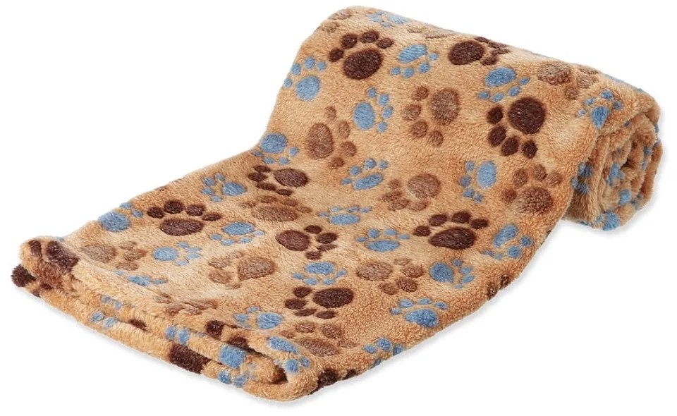 Beżowy polarowy koc dla psów 100x70 cm Trixie Laslo – Plaček Pet Products
