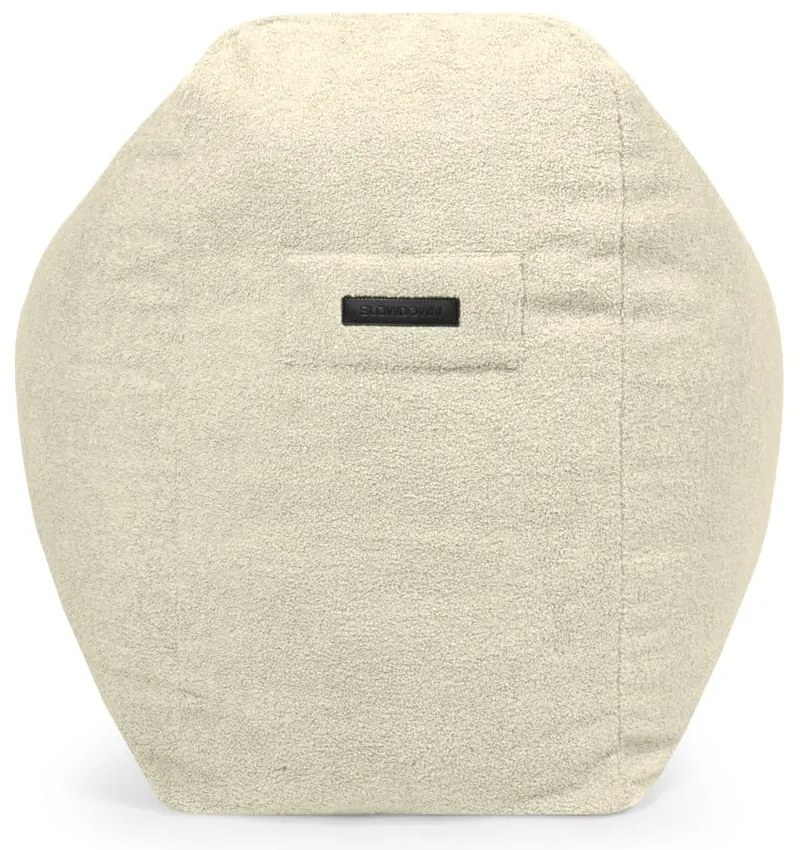 Jasnoszary worek do siedzenia z materiału bouclé Snug Long 140 – SLOWDOWN