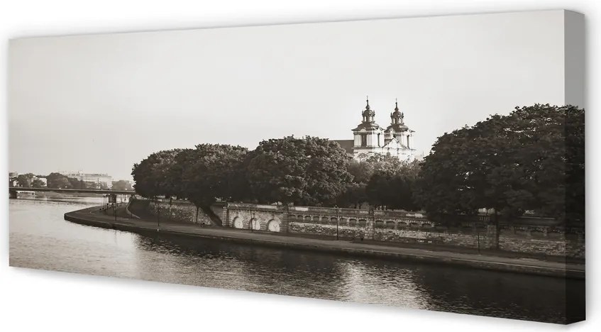 Obraz drukowany na płótnie Most na Wiśle w Krakowie