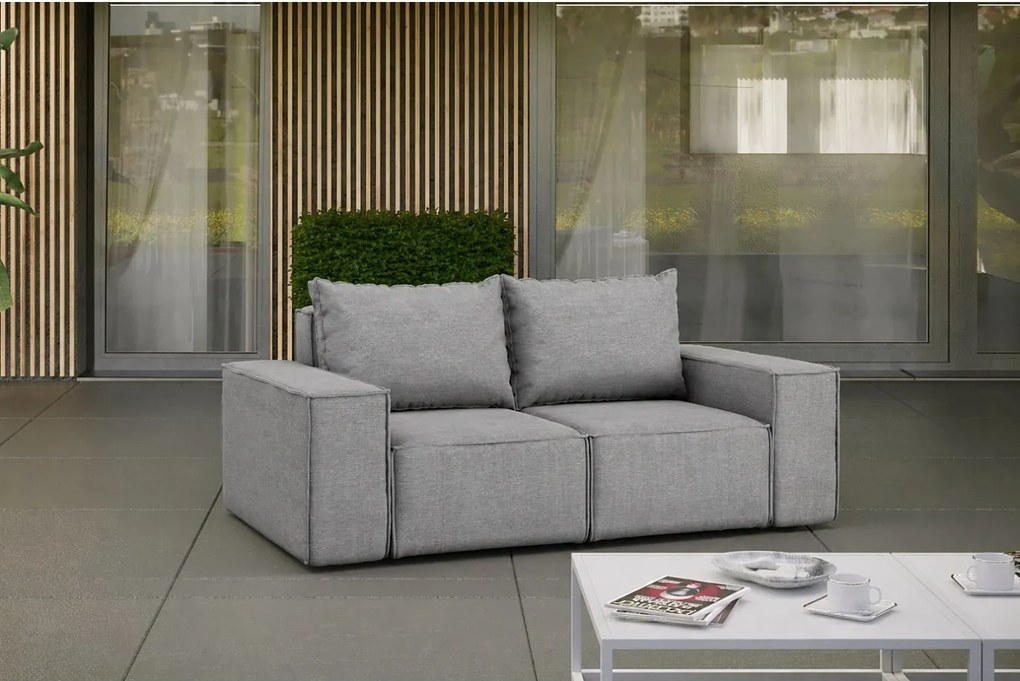 Sofa ogrodowa Garden, 2-osobowa, szary (23)