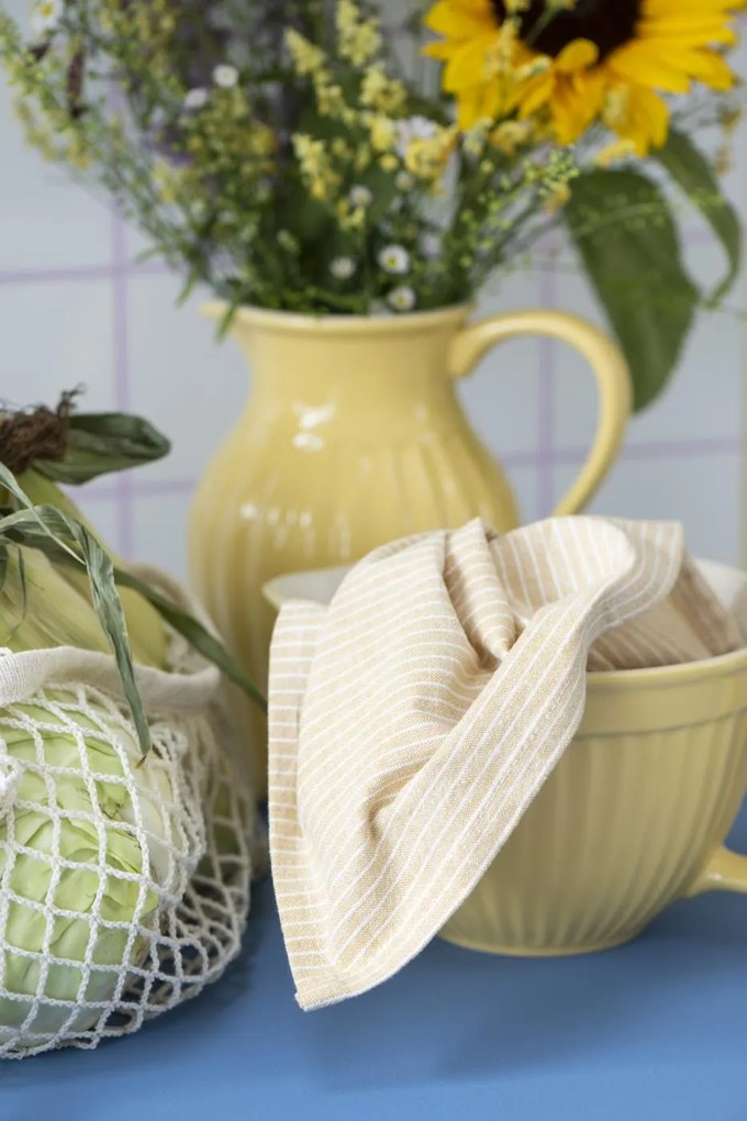 Żółta ceramiczna misa na ciasto MYNTE LEMONADE