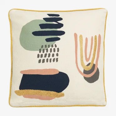 Kwadratowa Poduszka 45x45 Cm Z Bawełny Galvin Multicolour Classic - Sklum