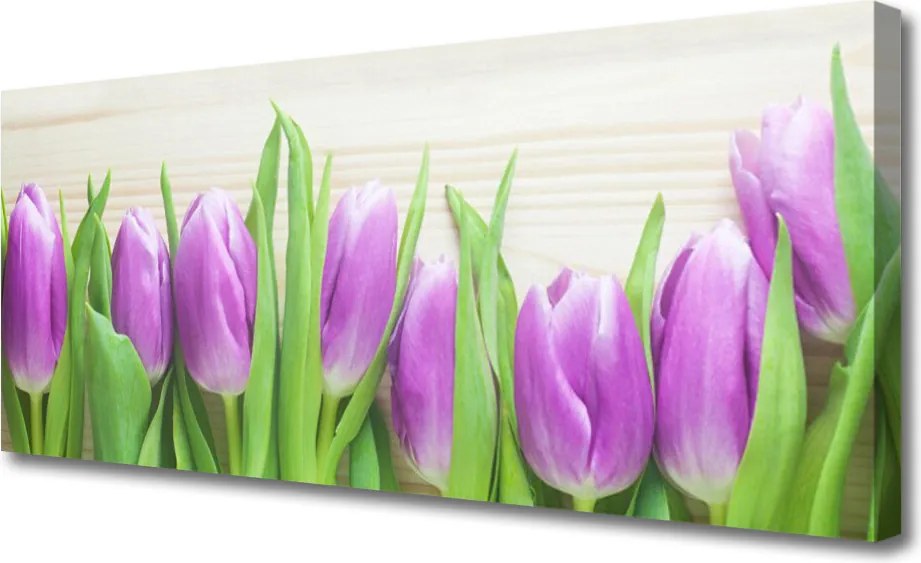 Obraz canvas na ścianę Elegancja Czerwonych Tulipanów