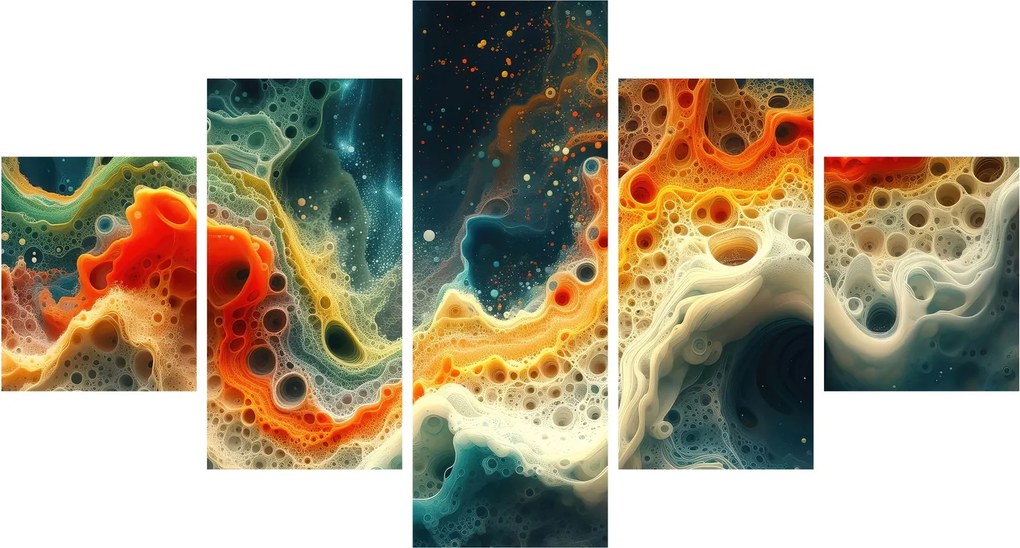Obraz - Nowoczesna abstrakcja (125x70 cm)