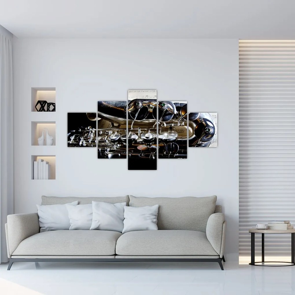 Obraz - Saksofon (125x70 cm)