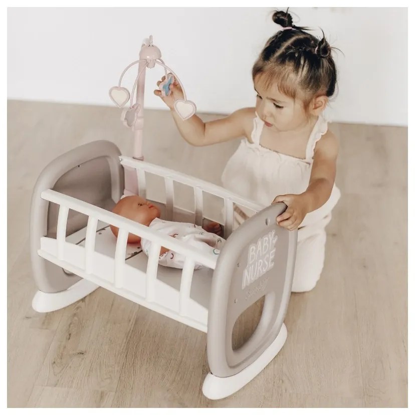 Smoby baby nurse kołyska z karuzelką dla lalki