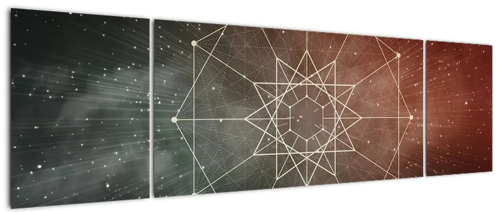 Obraz - Kosmiczny Dodekagram (170x50 cm)