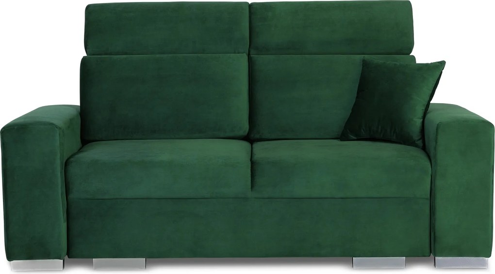 Dwuosobowa sofa do salonu z regulowanymi zagłówkami Swing