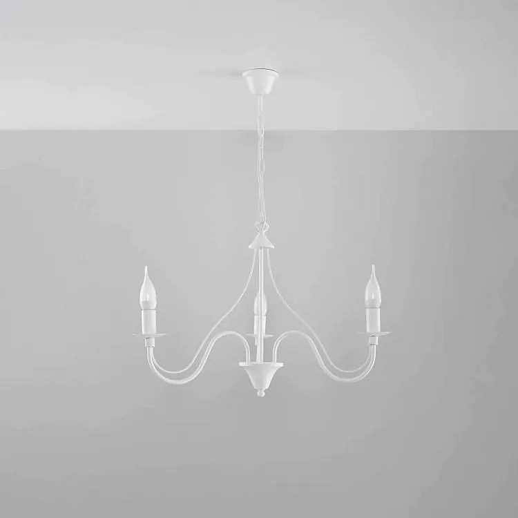 Żyrandol MINERWA 3 biały