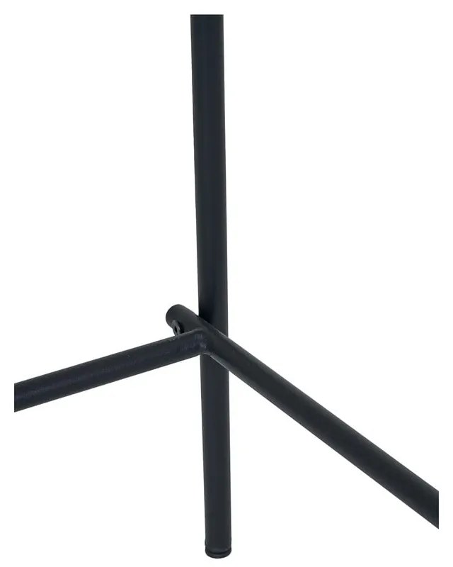 Czarny/brązowy hoker sztaplowany w dekorze jesionu (wysokość siedziska 66 cm) Estepona – House Nordic
