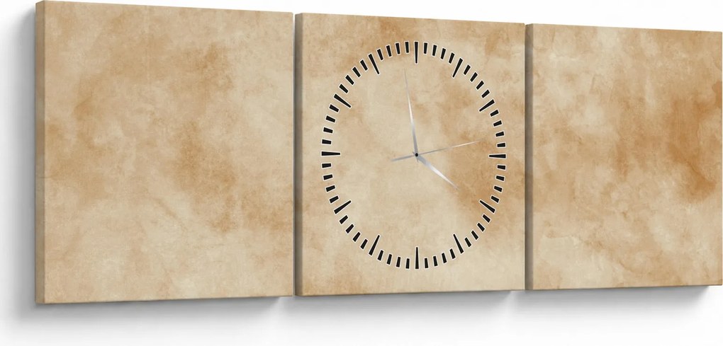 Obraz - Stary papier pergaminowy (z zegarem) (90x30 cm)