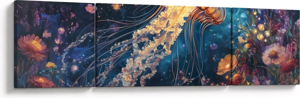 Obraz - Magiczna meduza (170x50 cm)