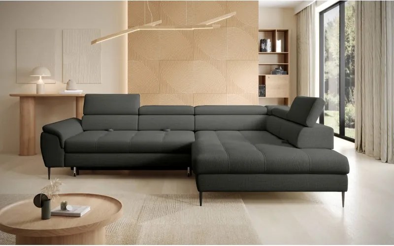 Narożnik EMPOLI L Prawostronny z funkcją spania Prawostronny w ktaninie ARAGON 97 WERSAL