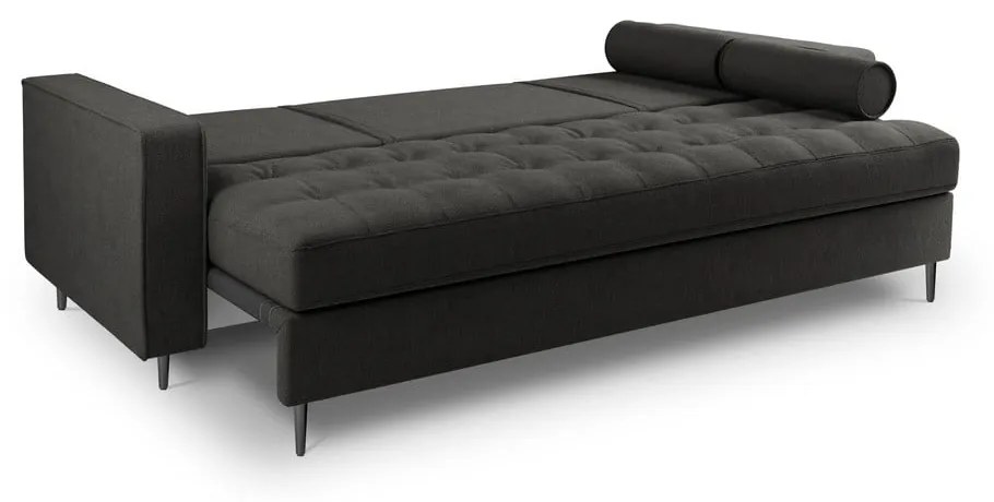 Ciemnoszara rozkładana sofa Milo Casa Santo