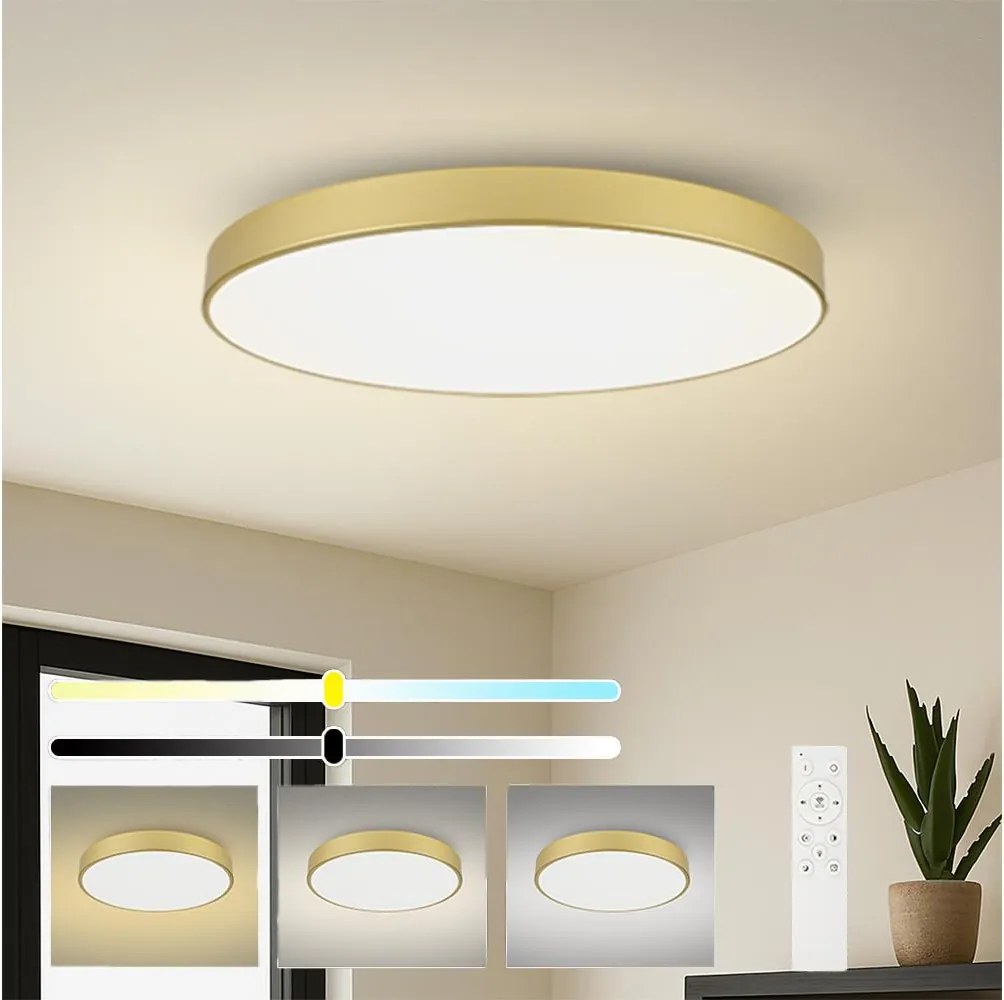 Brilagi - Oprawa LED ściemnialna POOL SMART LED/180W/230V 120 cm, złota, Wi-Fi Tuya + pilot