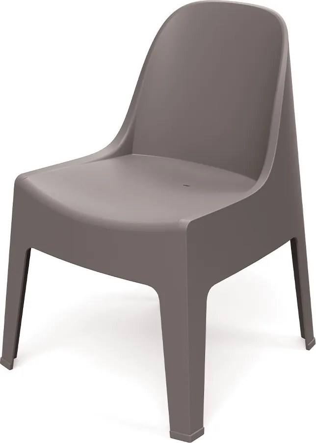 Plastikowe krzesło do ogrodu Milane, bez podłokietników