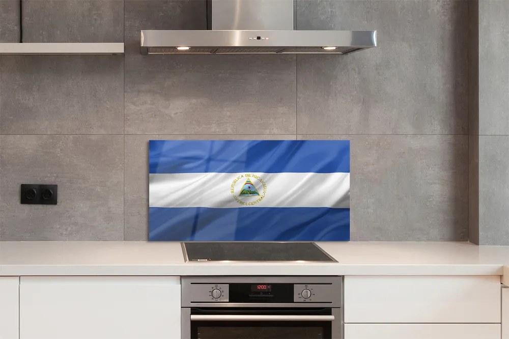 Panel szklany do Kuchni Powiewająca Flaga