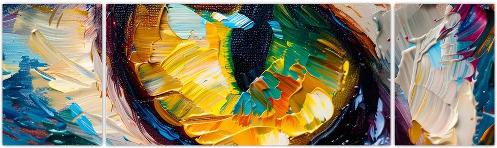 Obraz - Malowanie kocim okiem (170x50 cm)