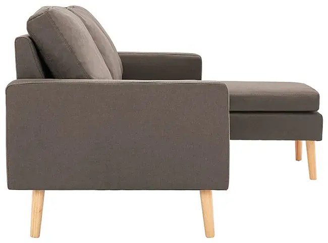 3-osobowa sofa z podnóżkiem taupe - Muria 4Q