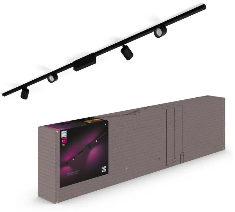 Philips-ZESTAW 4xLED Oświetlenie ściemnialne do systemu szynowego Hue LED/20,8W/230V