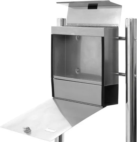 Skrzynka na listy stojąca ze stali nierdzewnej