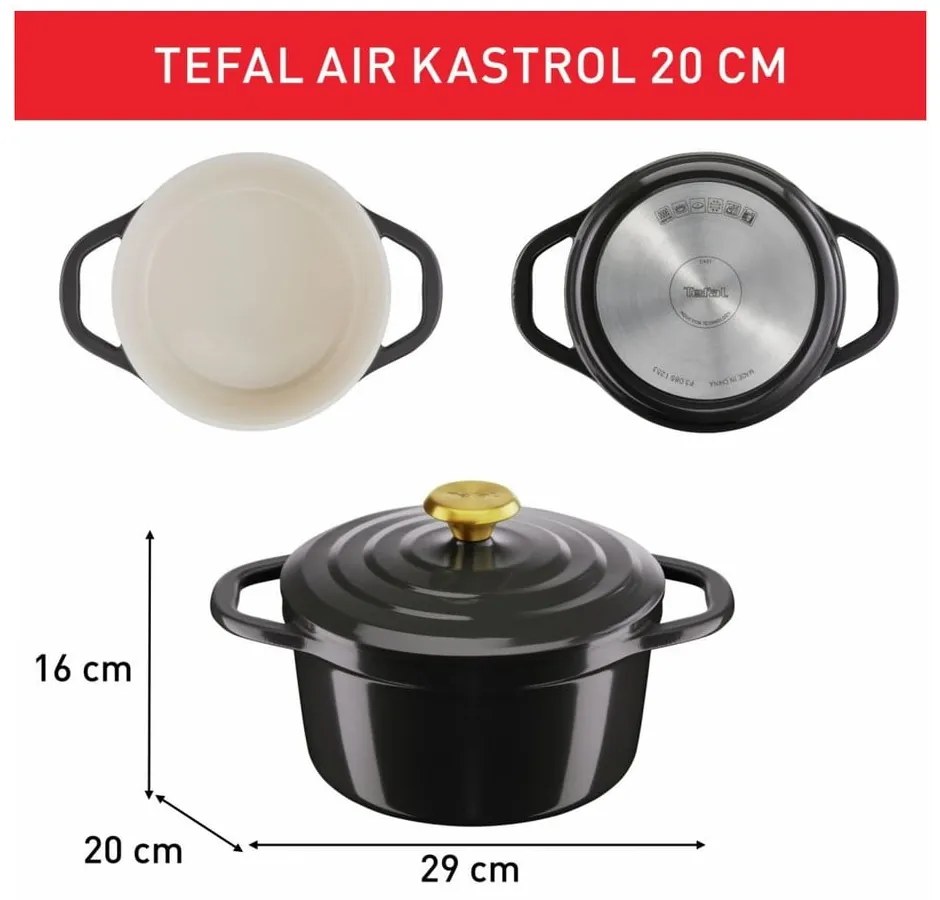 Garnek aluminiowy odpowiedni na indukcję 3.1 l Air – Tefal