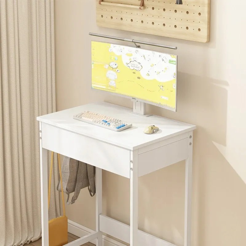 Biurko komputerowe dla dzieci z szufladą – białe, 60 cm