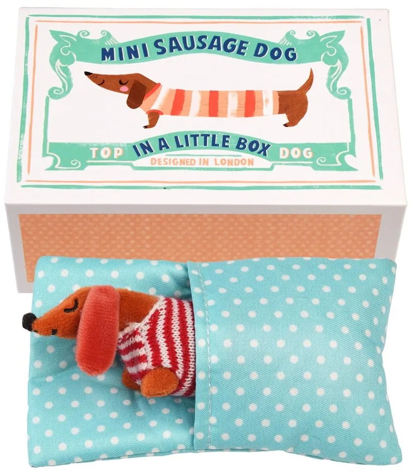Zabawka pluszowa Mini Sausage Dog in a Little Box – Rex London