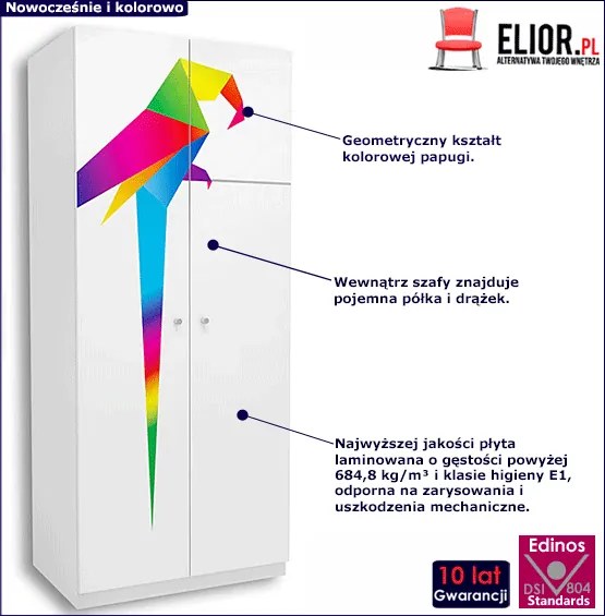 Szafa do pokoju dziecięcego W4-T53