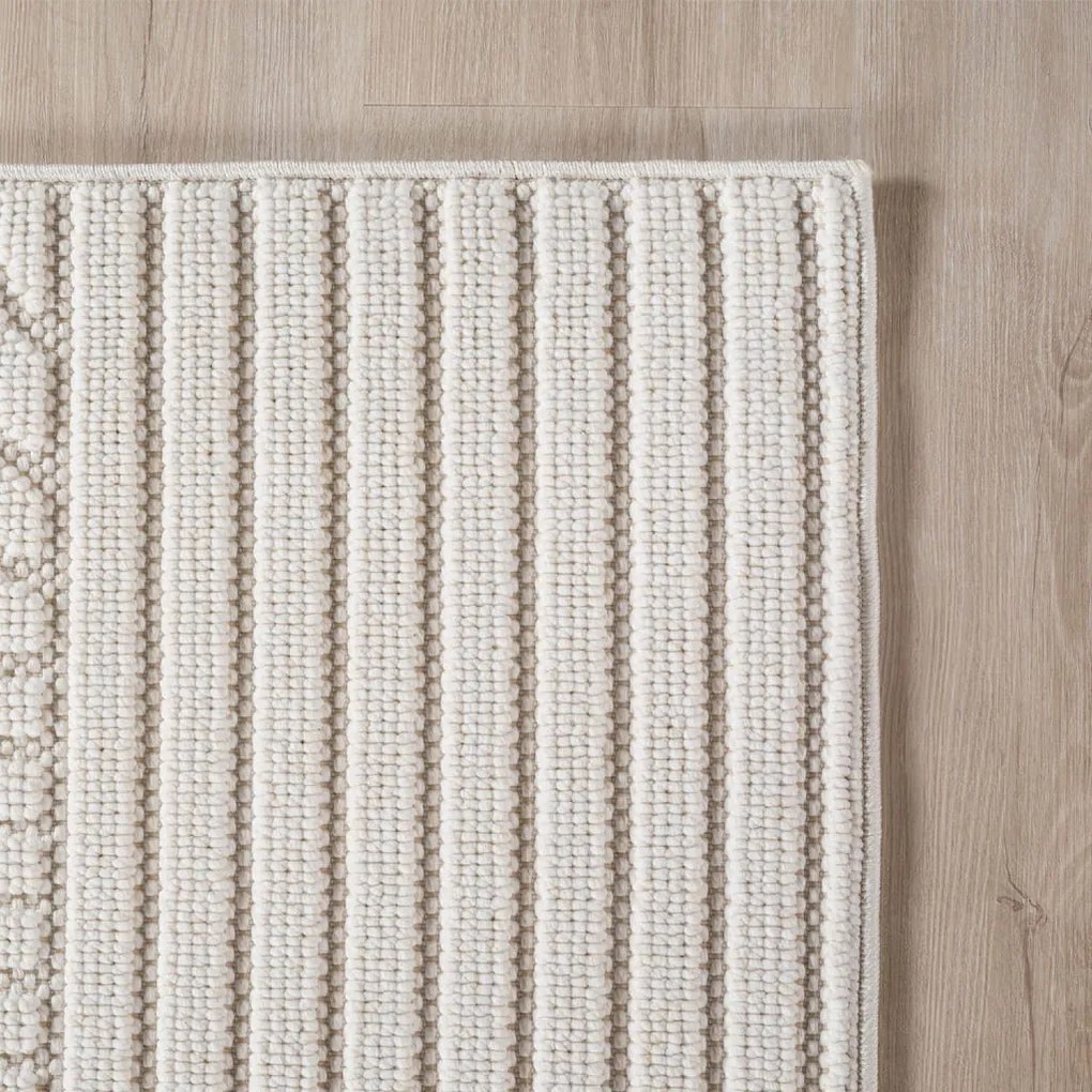 Dywan nowoczesny Helix Geometria kremowy 80 cm x 150 cm