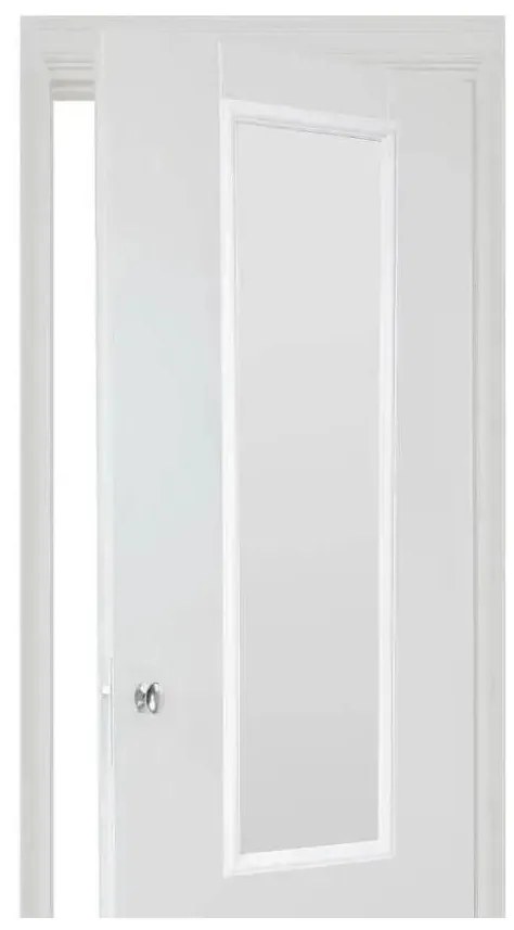 5five - Lustro wiszące na drzwi MATCHING 125x35 cm czarne