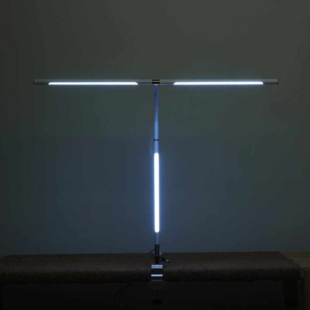 Lampa LED na biurko NOX z efektami RGBW, zacisk, pilot zdalnego sterowania