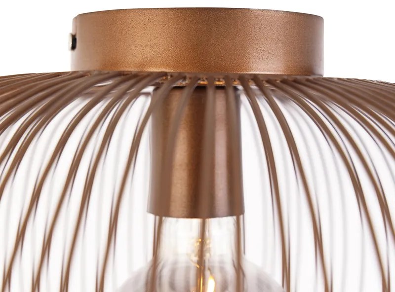 Industrialna lampa sufitowa miedziana 40 cm - FinnPrzemysłowy Oswietlenie wewnetrzne