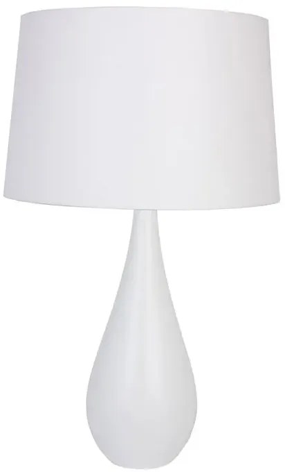 Biała skandynawska lampa stołowa z abażurem - 7X S224 D2-L37