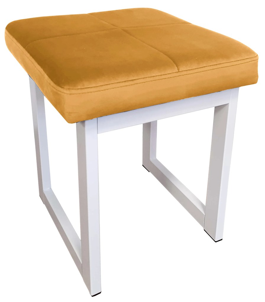 TABORET SOLID 45cm STOŁEK LOFT podstawa biała MG15