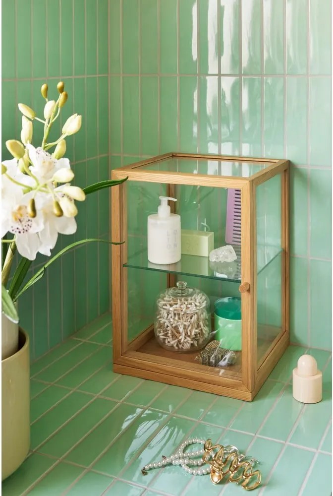 Witryna w dekorze dębu w naturalnym kolorze 30x42x30 cm Poetic – Hübsch