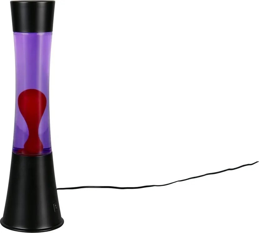 Czarna lampa lawa LED (wysokość 39,5 cm) Etna – Reality