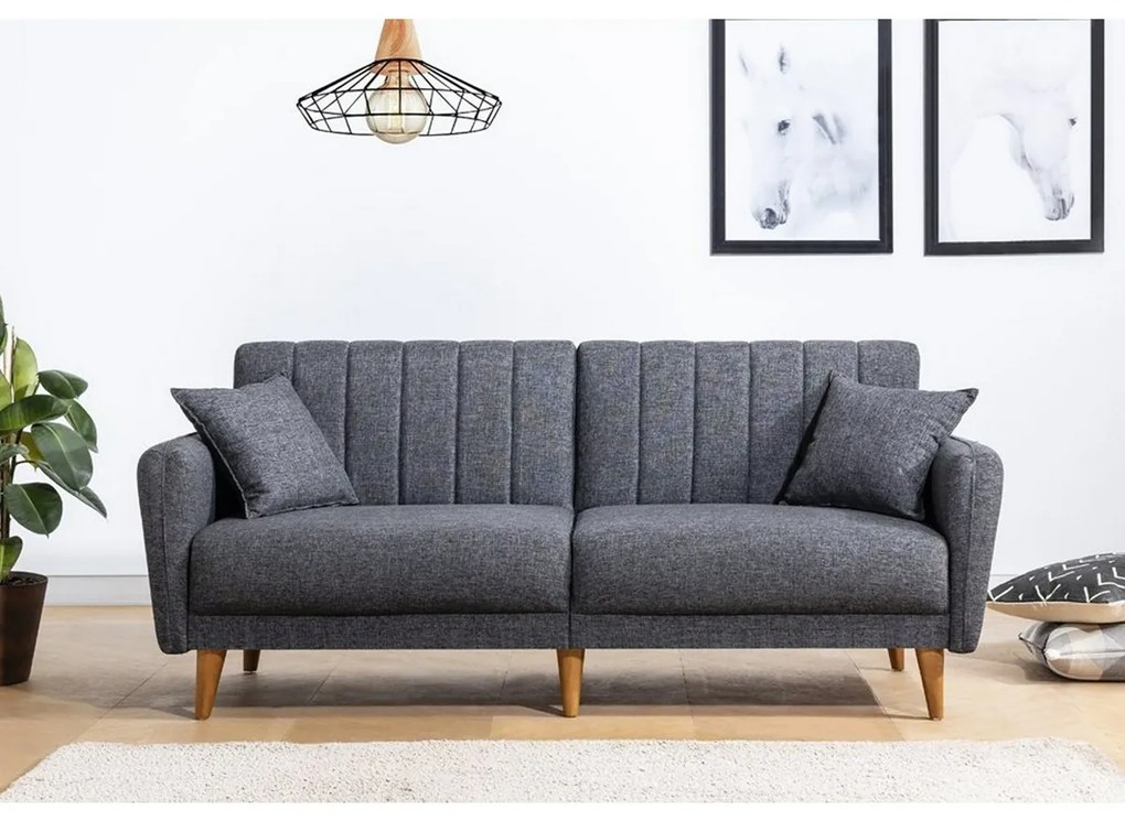 Sofa rozkładana Aqua ciemnoszara