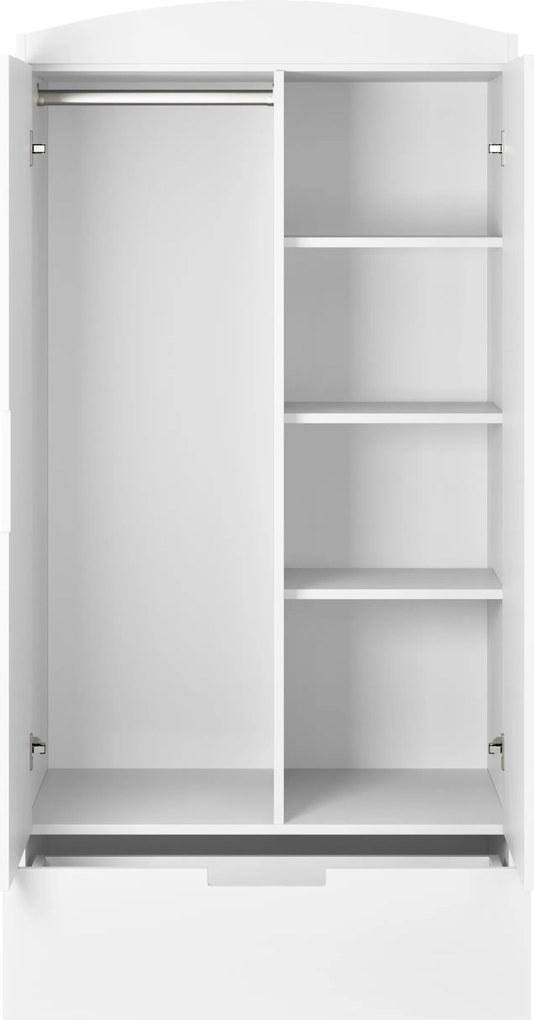 Dwudrzwiowa szafa dziecięca z szufladami Classic