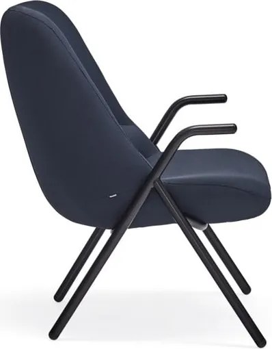 Ciemnoniebieski fotel Teulat Dins, wys. 90 cm