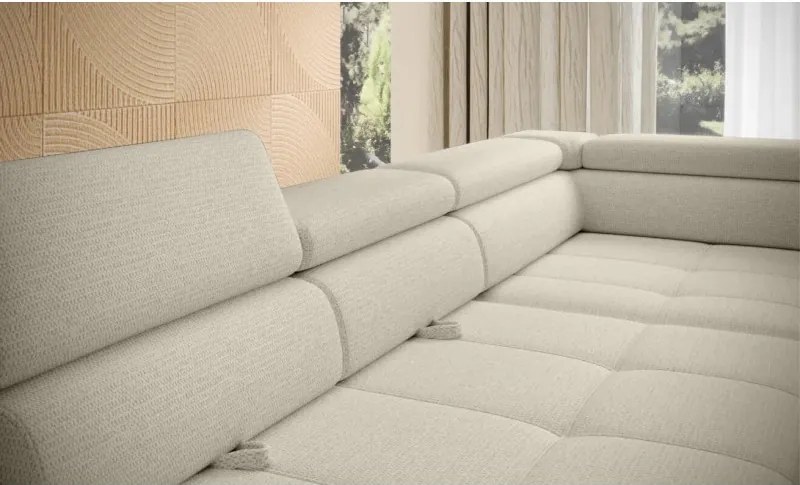 Narożnik EMPOLI L Prawostronny z funkcją spania Prawostronny w ktaninie ARAGON 03 WERSAL